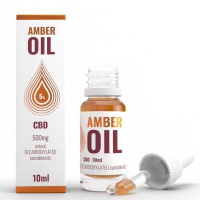 Olejek konopny 5% CBD 10ml Amber Oil
