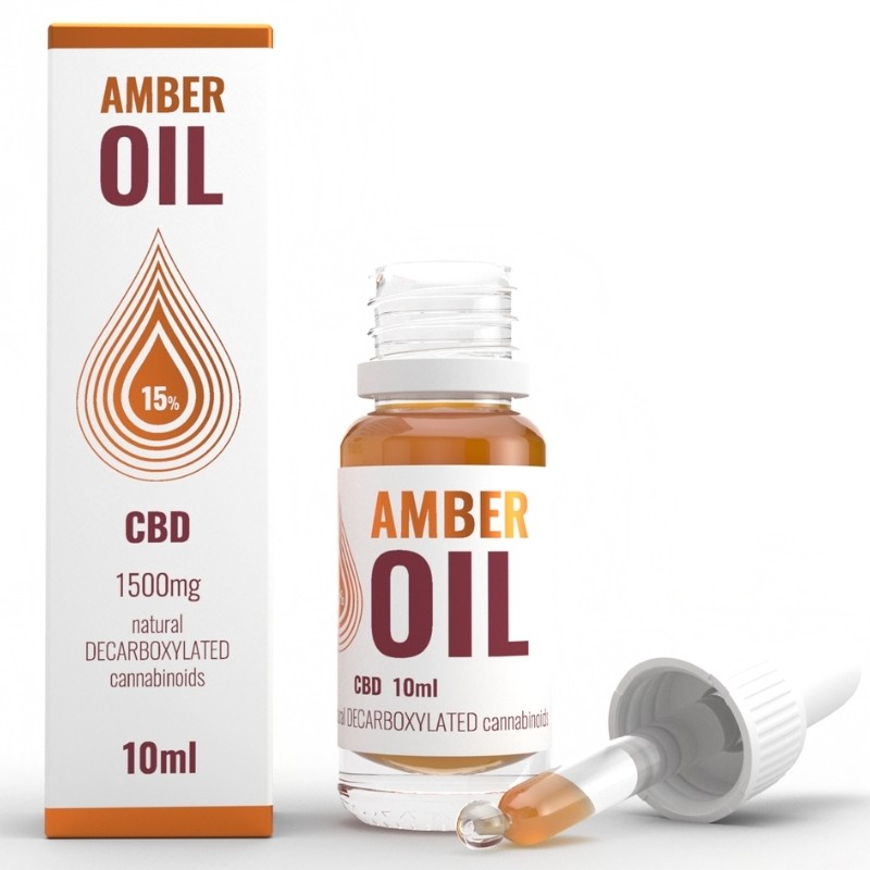 Olejek konopny 15% CBD 10ml Amber Oil