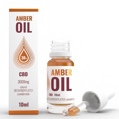 Olejek konopny 30% CBD 10ml Amber Oil