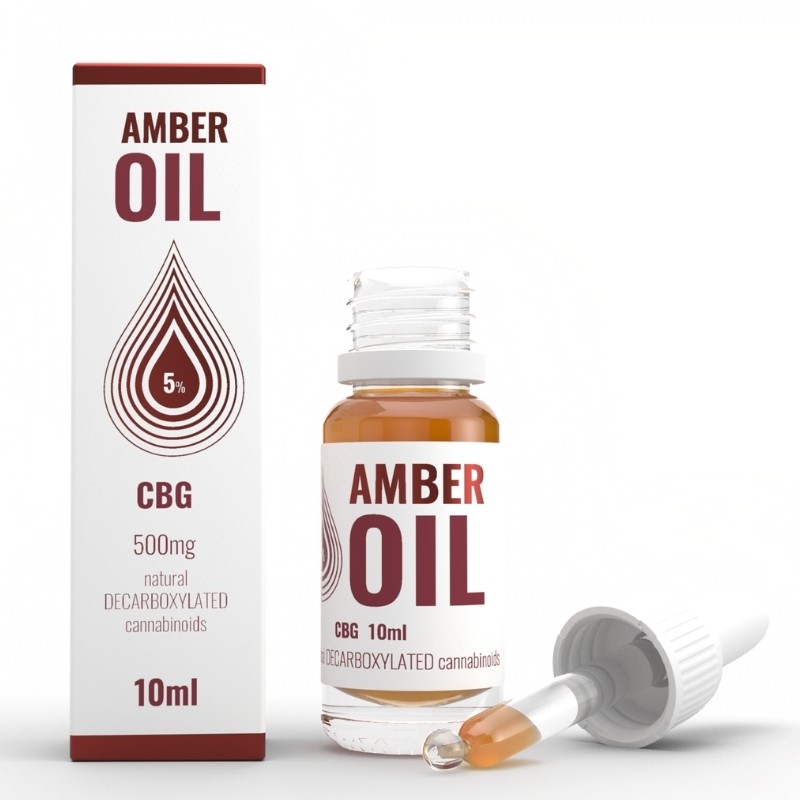 Olejek konopny 5% CBG 10ml Amber Oil