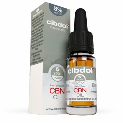 Olejek CBN 5% CBD 2,5% 10ml Cibdol